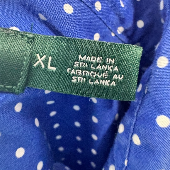 Ralph Lauren Long Sleeve Polka Dot Top - Picture 6 of 9